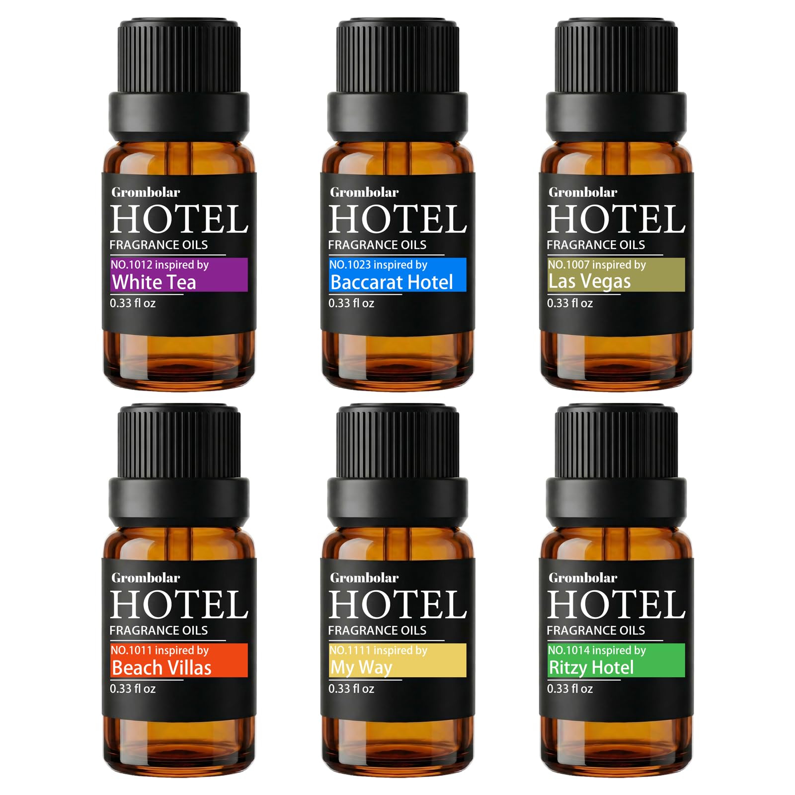 Grombolar — bouteille sombre prête à diffuser une ambiance durable.