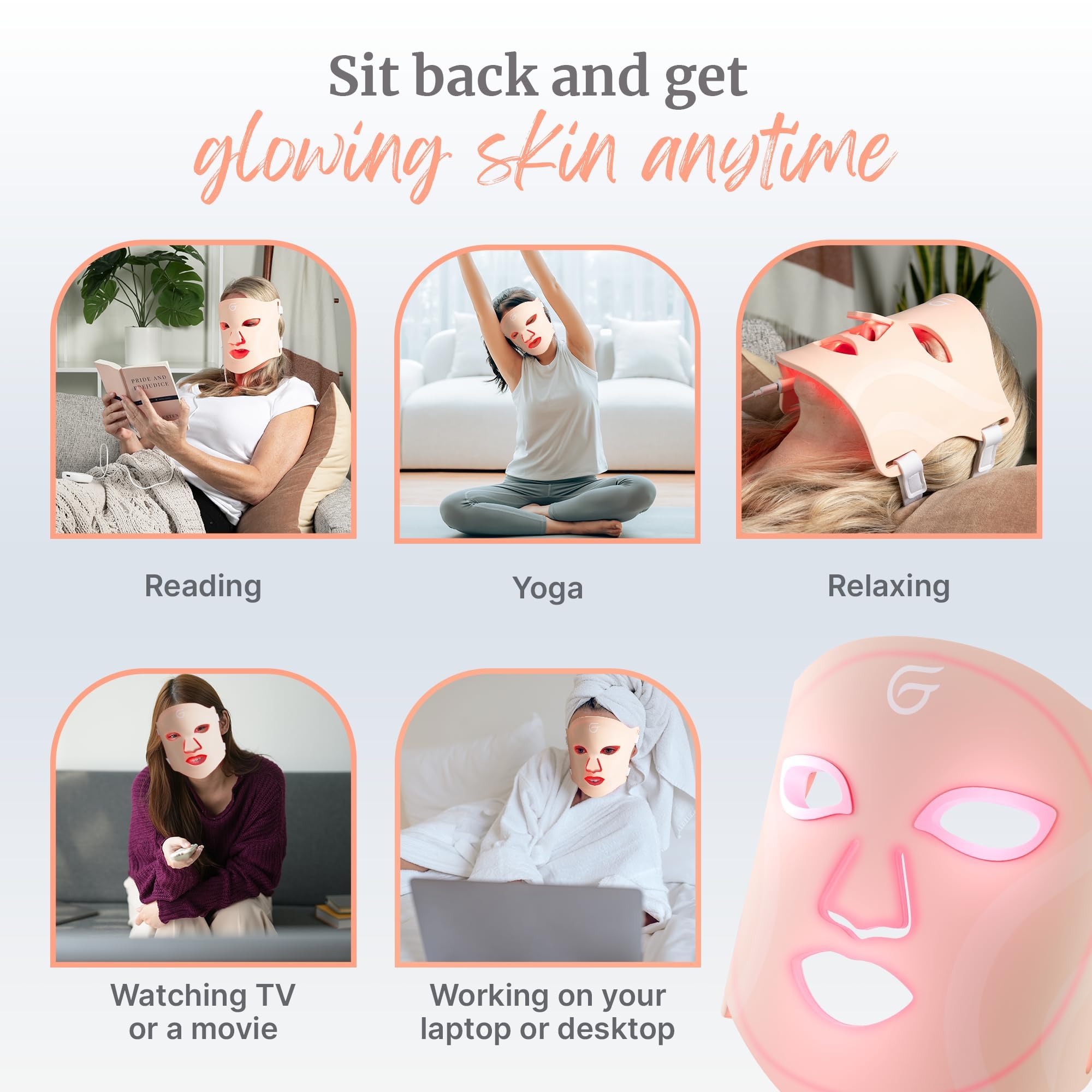 Groomie GlowUp mode portable, parfait pour les soins en déplacement.
