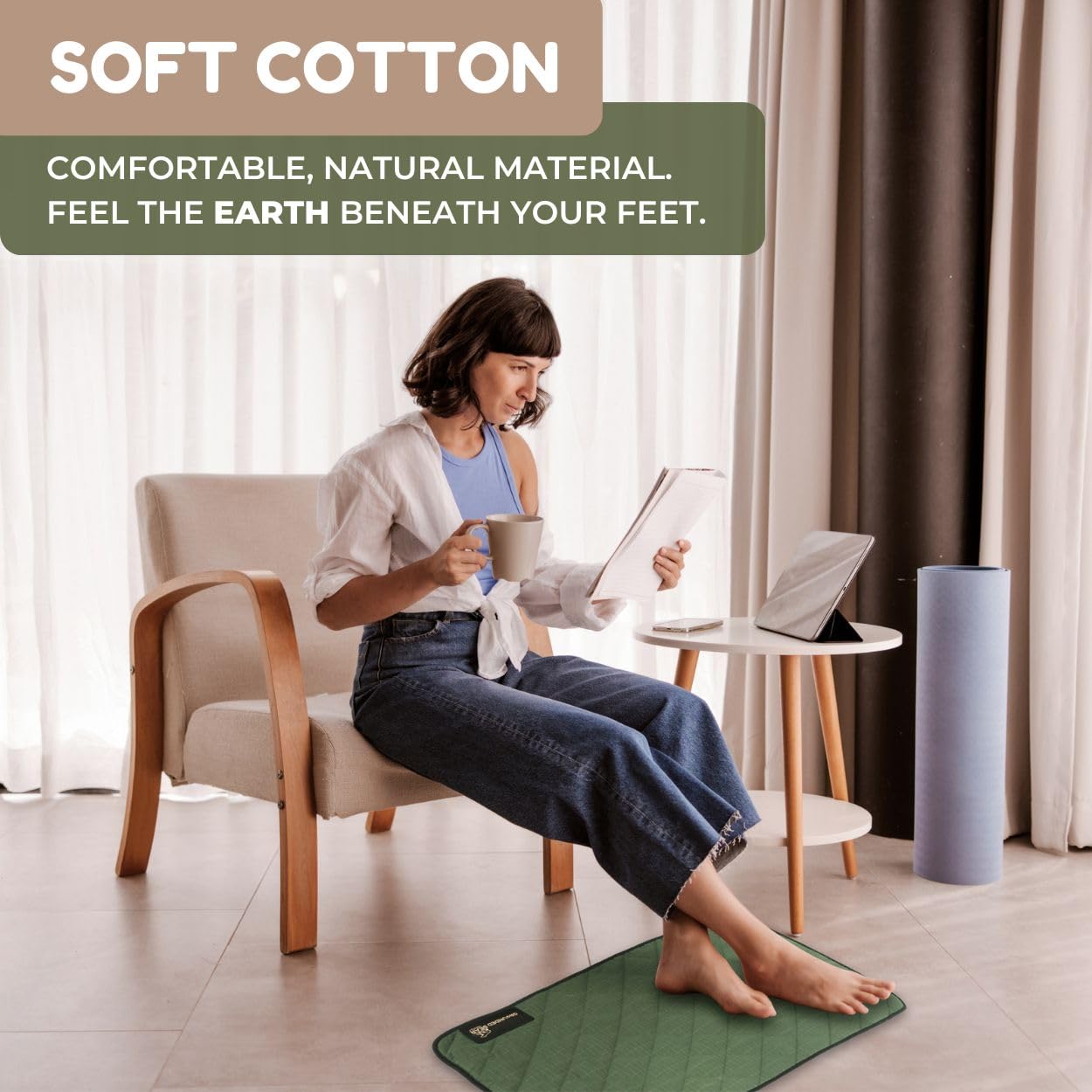 Grounded Bear tapis lit, confort pour le sommeil.