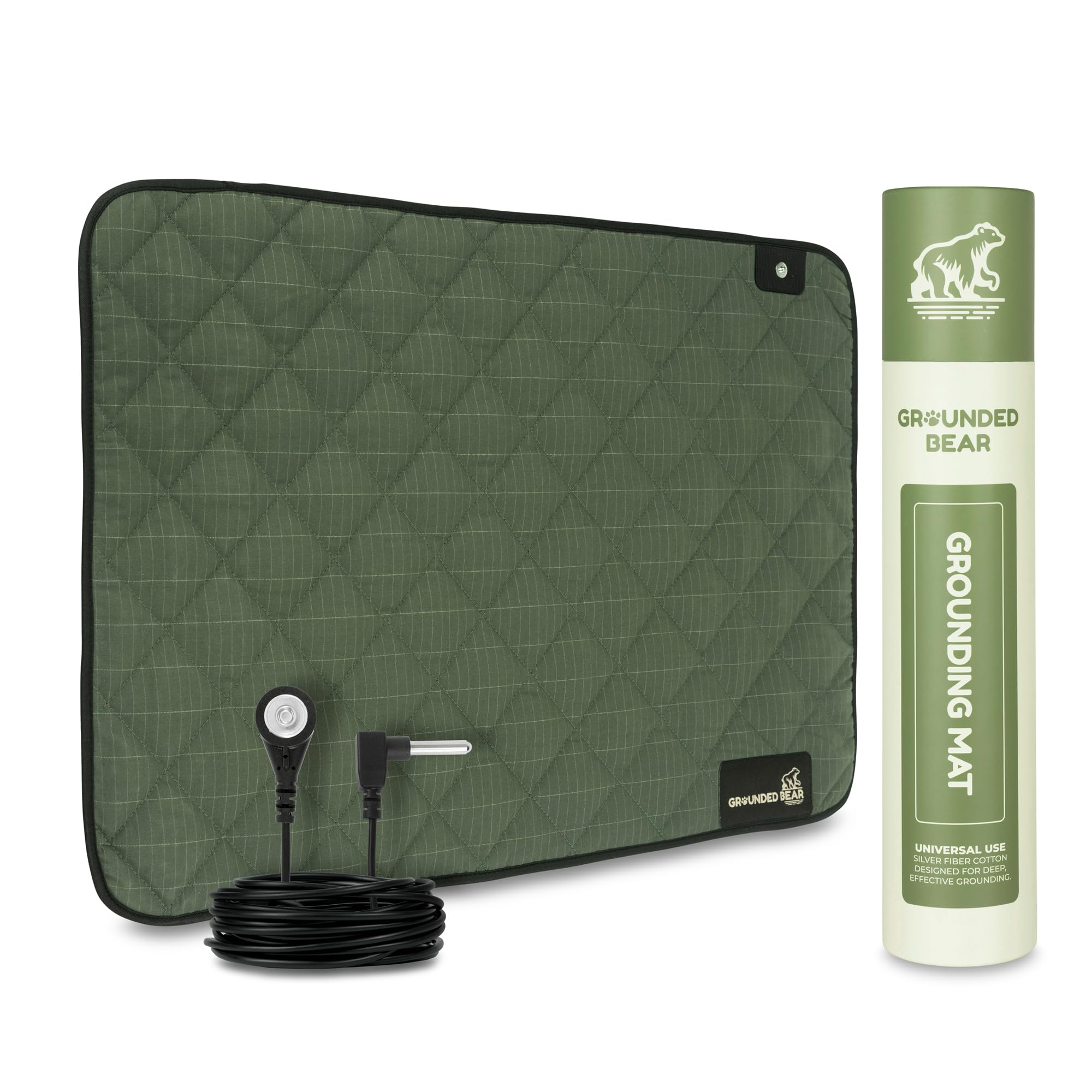 Grounded Bear tapis mise a la terre pour pieds, douceur coton.