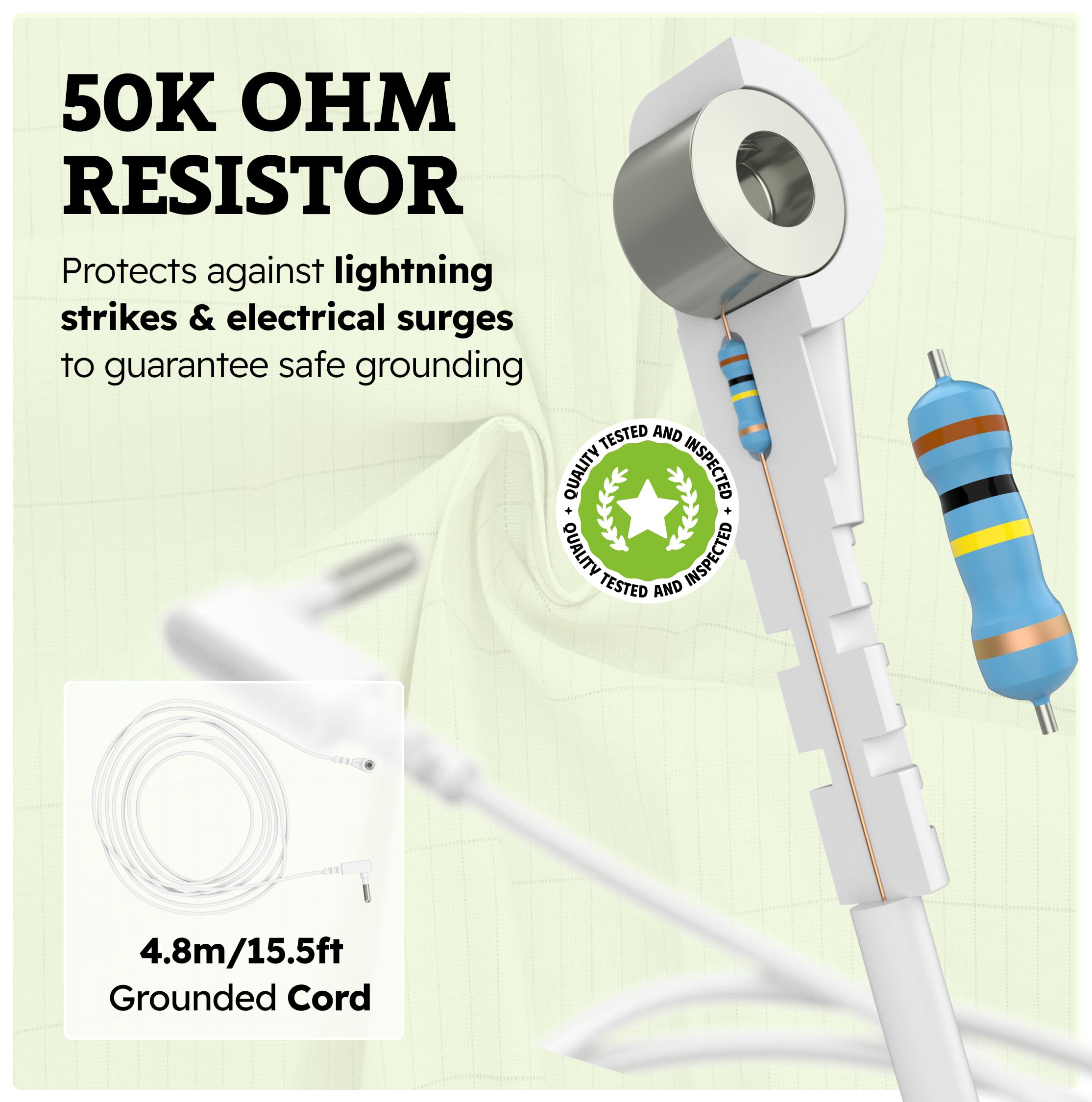 GroundingWell routine sommeil apaisante grâce à la feuille conductrice.