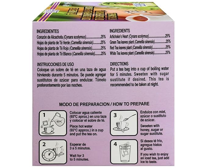 Groupe Nutrivida Artichaut Thé, sachets prêts à infuser pour un moment détente et bien-être.