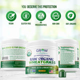 grow vitamin wheatgrass-poudre-fin-granulée – texture légère idéale pour intégration rapide.