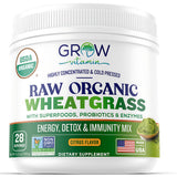 grow vitamin wheatgrass poudre-saveur-citron, énergie naturelle et nutrition au quotidien.