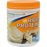 Growing Naturals protéine de riz vanille, poudre sans lactose idéale pour shakes après l’effort.
