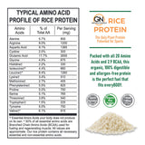 Growing Naturals Riz Protéine Emballage: emballage clair sans gluten et sans allergènes