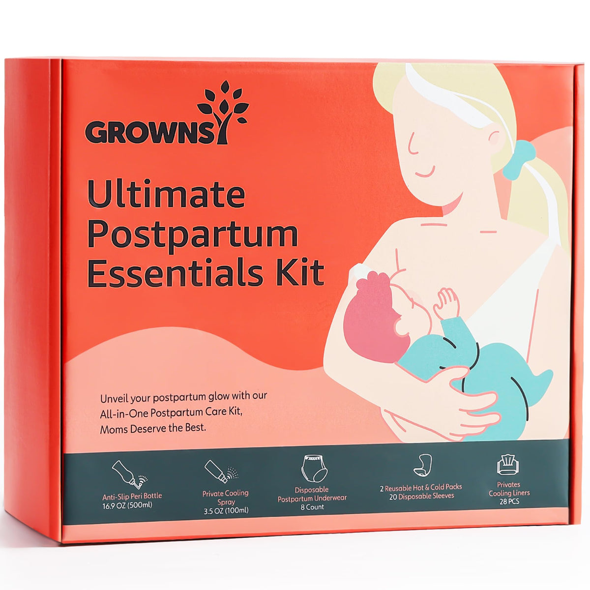 Bouteille PERI GROWNSY de 500 ml pour un nettoyage post-partum facilité