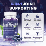 GRTGG Gommes glucosamine-chondroitine 3000mg, boîte-dose pratique pour la routine
