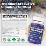 GRTGG Gommes glucosamine-chondroitine 3000mg, formes mignonnes, pratiques à mâcher