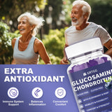 GRTGG Gommes glucosamine-chondroitine 3000mg, sans allergènes majeurs pour certaines régimes