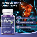 GRTGG Gommes glucosamine-chondroitine 3000mg, parfaites pour le sport et l'activité physique