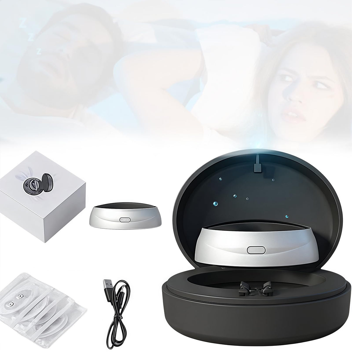 Grueoath Z3 Pro – dispositif anti ronflement, solution silencieuse pour la nuit.