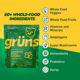 Gommes Grüns Super Greens saveur fraise, plaisir quotidien sans effort.