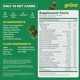 Gummies Grüns avec spiruline et chlorelle pour énergie naturelle.