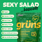 Gummies Grüns vegan sans gluten ni lactose ni noix.