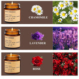 Bougie GTTFAE Camomille et Rose : ambiance relaxante et anxiété réduite.