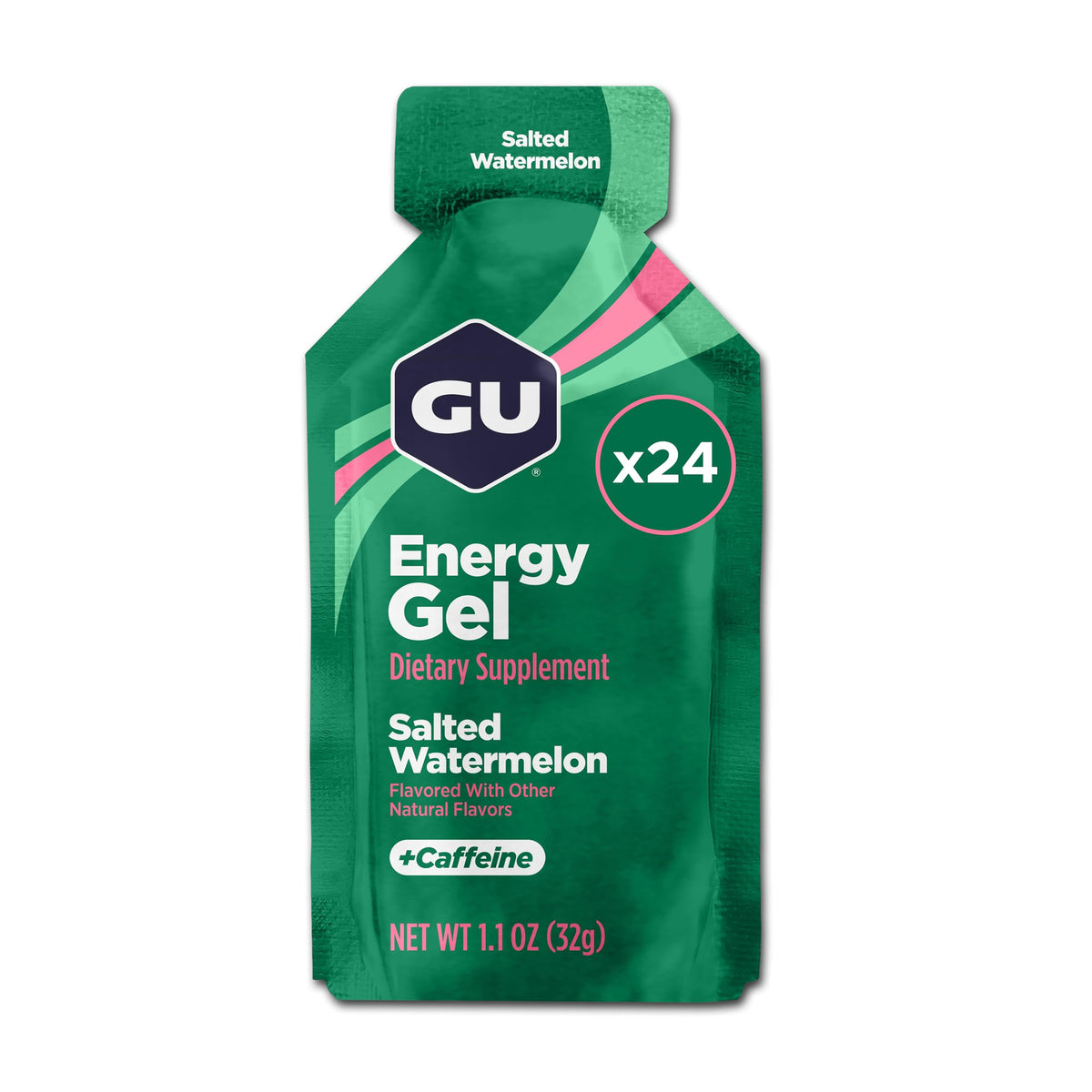 GU Energy Original Pastèque Salee, emballage pratique pour l’entraînement.