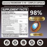 Gulapelst Magnésium 21 en 1 — capsules visibles, soutien potentiel à la fonction musculaire après l'effort.