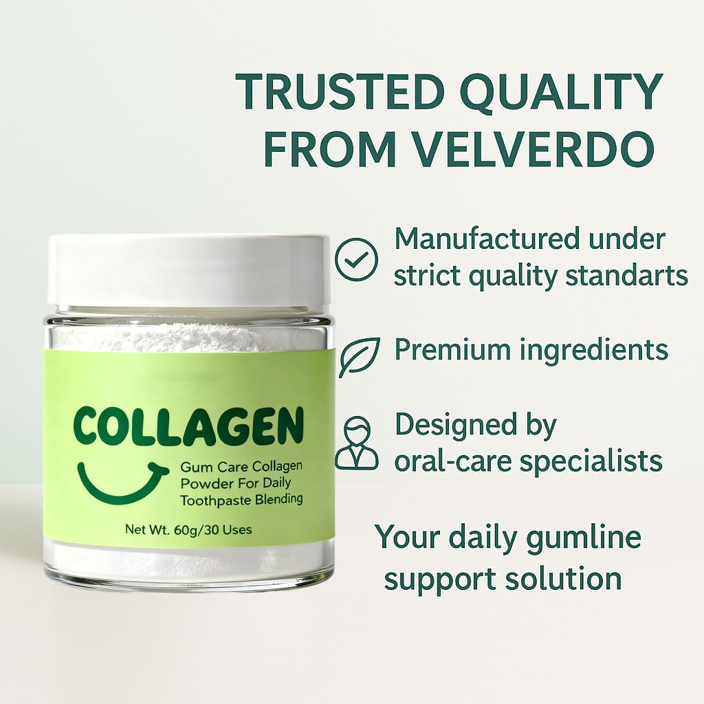Guliqi Collagen Dent Poudre : flacon compact pour voyages.