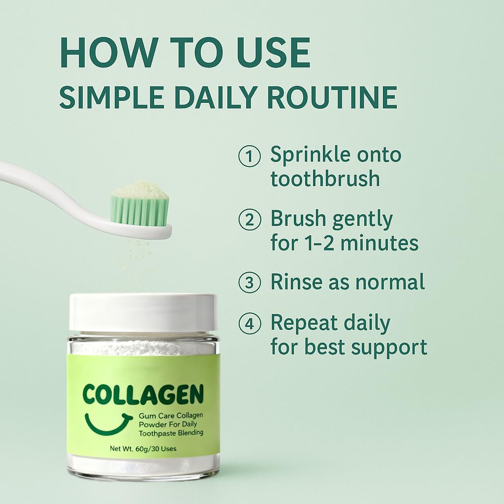 Guliqi Collagen Dent Poudre : gencives plus résistantes grâce au minéral.