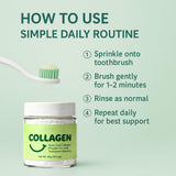 Guliqi Collagen Dent Poudre : gencives plus résistantes grâce au minéral.
