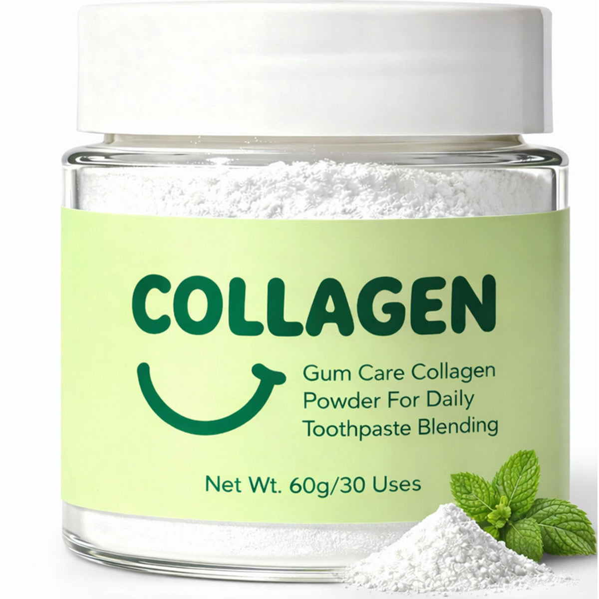 Guliqi Poudre collagène dents – boîte pratique pour routine quotidienne