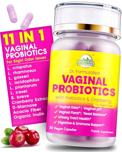 Capsule quotidienne GulpGrove soutenant le microbiote vaginal et la fraîcheur.