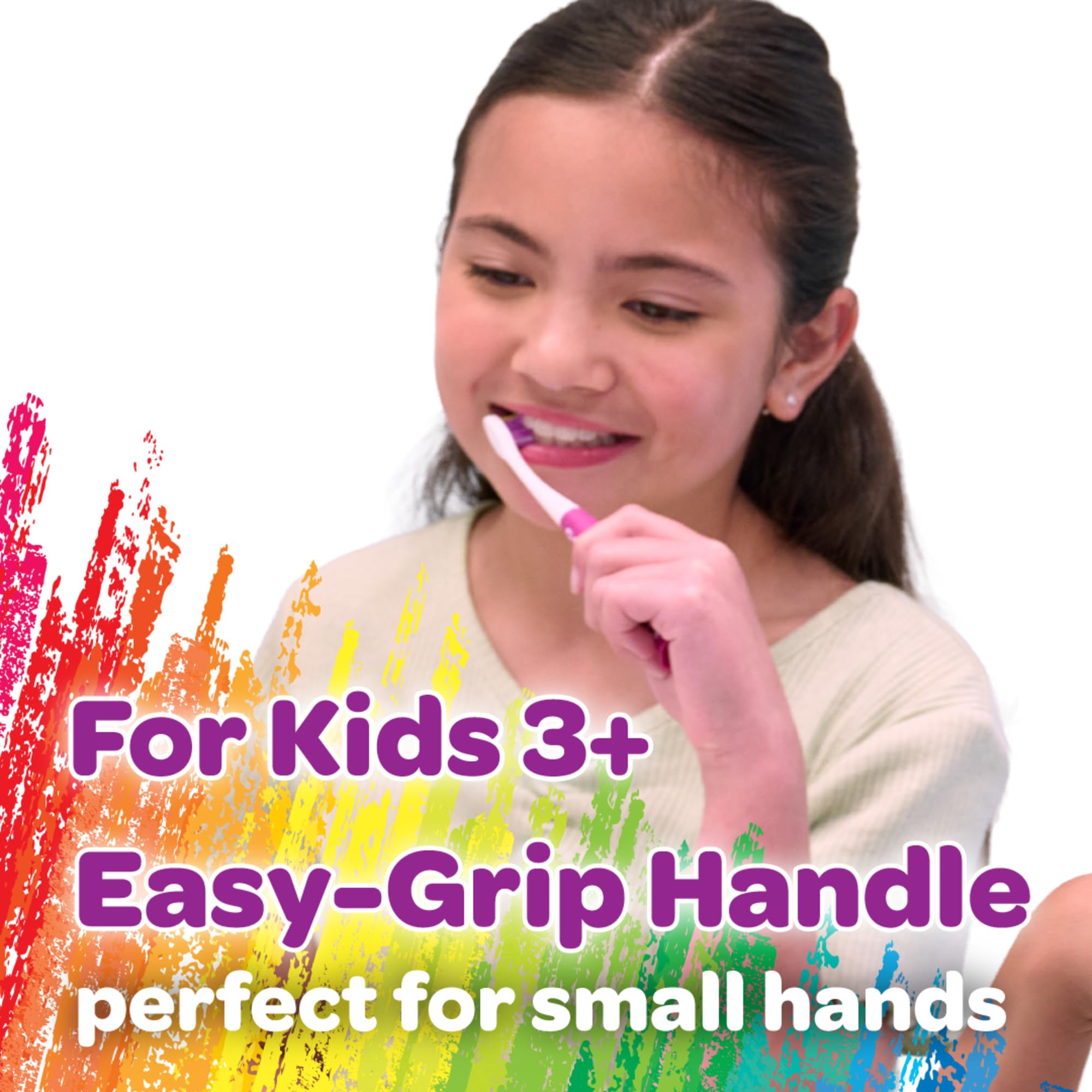 GUM Crayola Pip-Squeaks : visage jaune, ensemble multicolore pour l’enthousiasme.