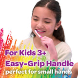 GUM Crayola Pip-Squeaks : visage jaune, ensemble multicolore pour l’enthousiasme.