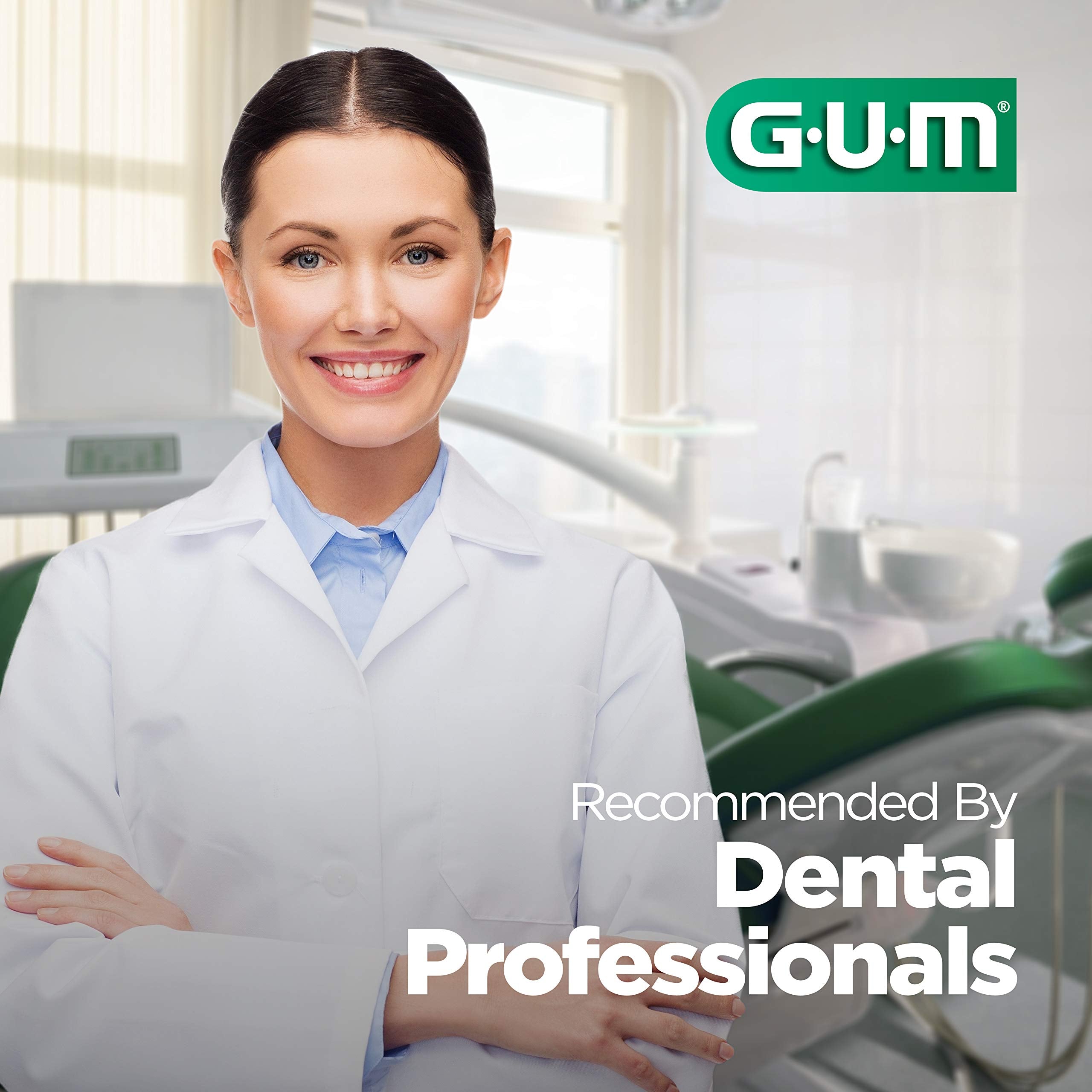 GUM tête étroite et long manche pour atteindre les zones profondes.