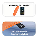 Gummy Glow Bluetooth 5.4 et carte TF pour écouter sans téléphone.
