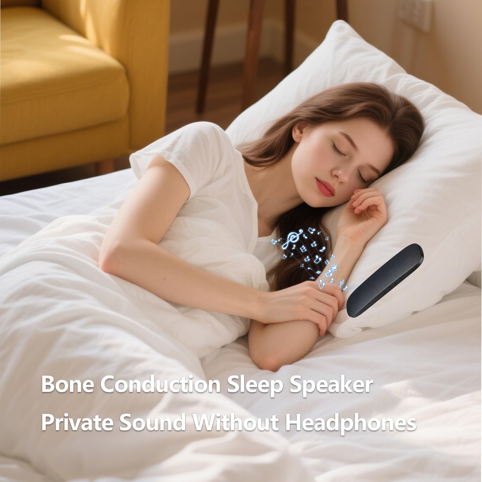Gummy Glow diffusion Bluetooth sous oreiller sans fil, nuits calmes