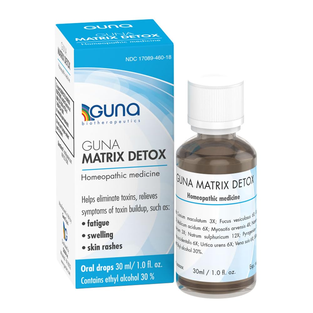 GUNA Matrix Detox : flacon-gouttes pour un dosage précis et facile.