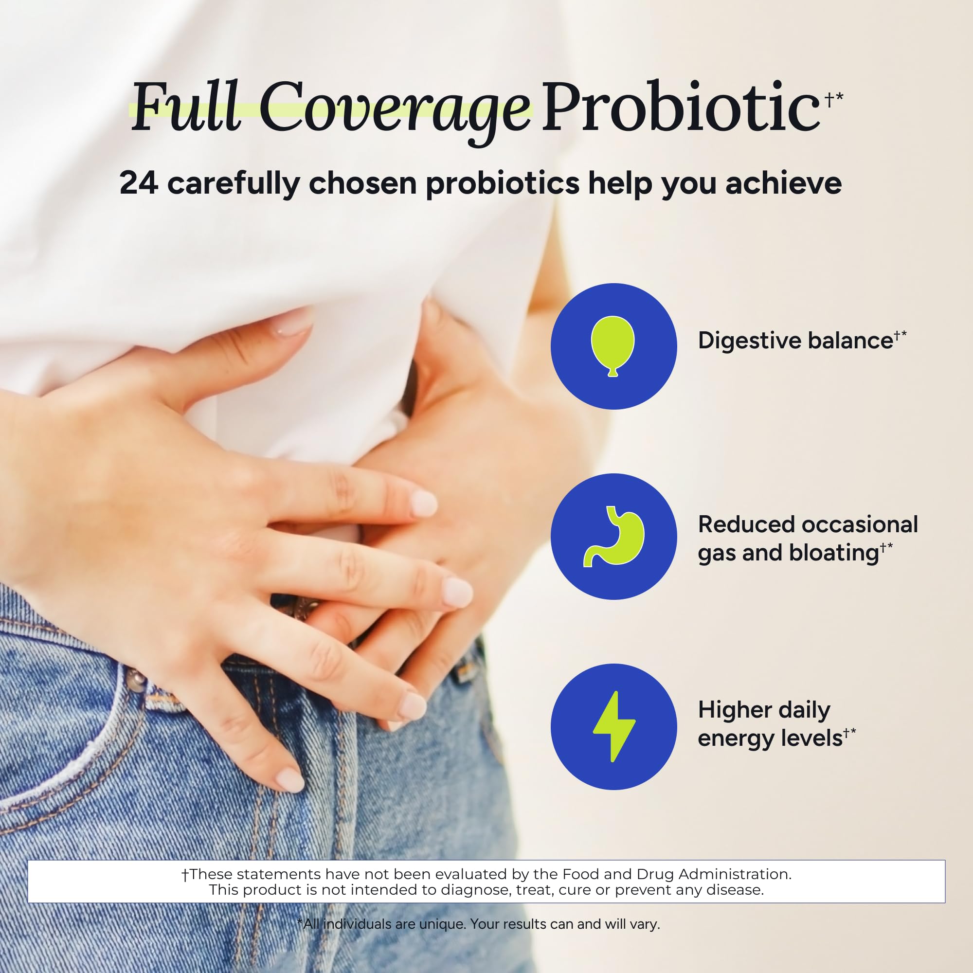Gundry MD 24 Strain Probiotic — flacon compact rendant la routine facile et pratique.