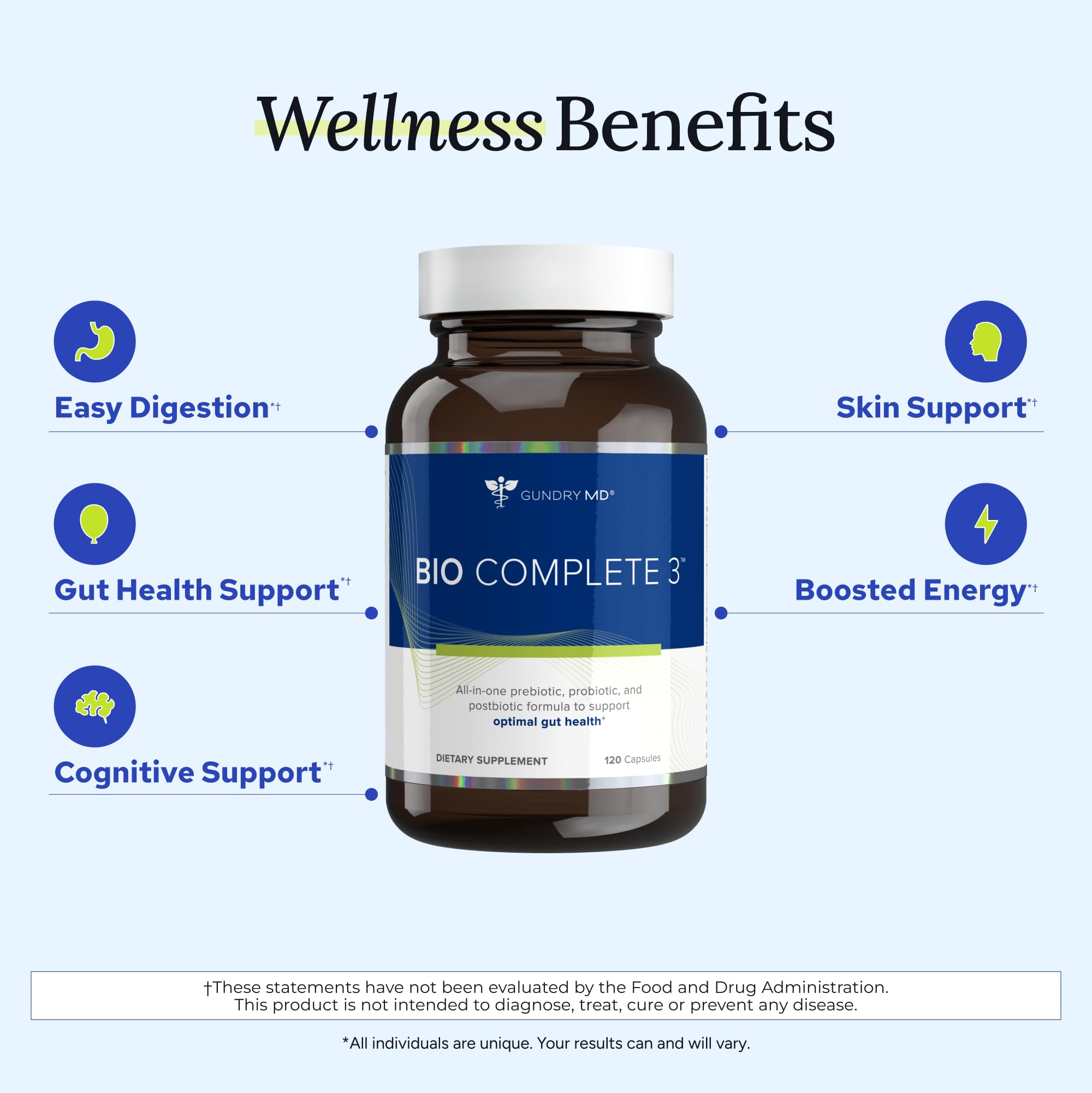 Gundry MD Bio Complete 3 énergie potentielle grâce au soutien intestinal