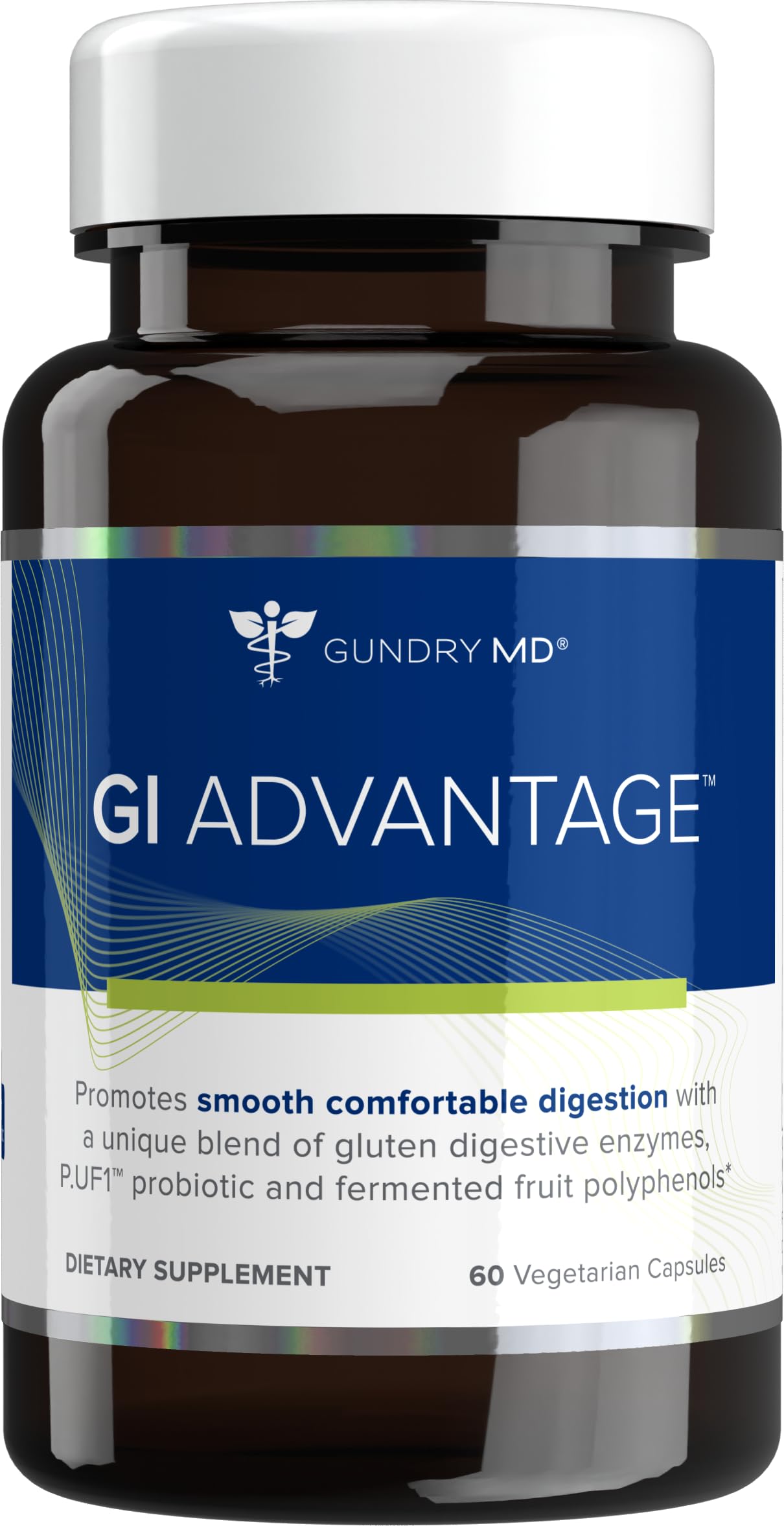 Gundry MD GI Advantage: capsules probiotiques pour une digestion équilibrée et énergie durable.