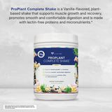 Préparation vanille Gundry MD Protéine végétale complète dans bol pour smoothie.