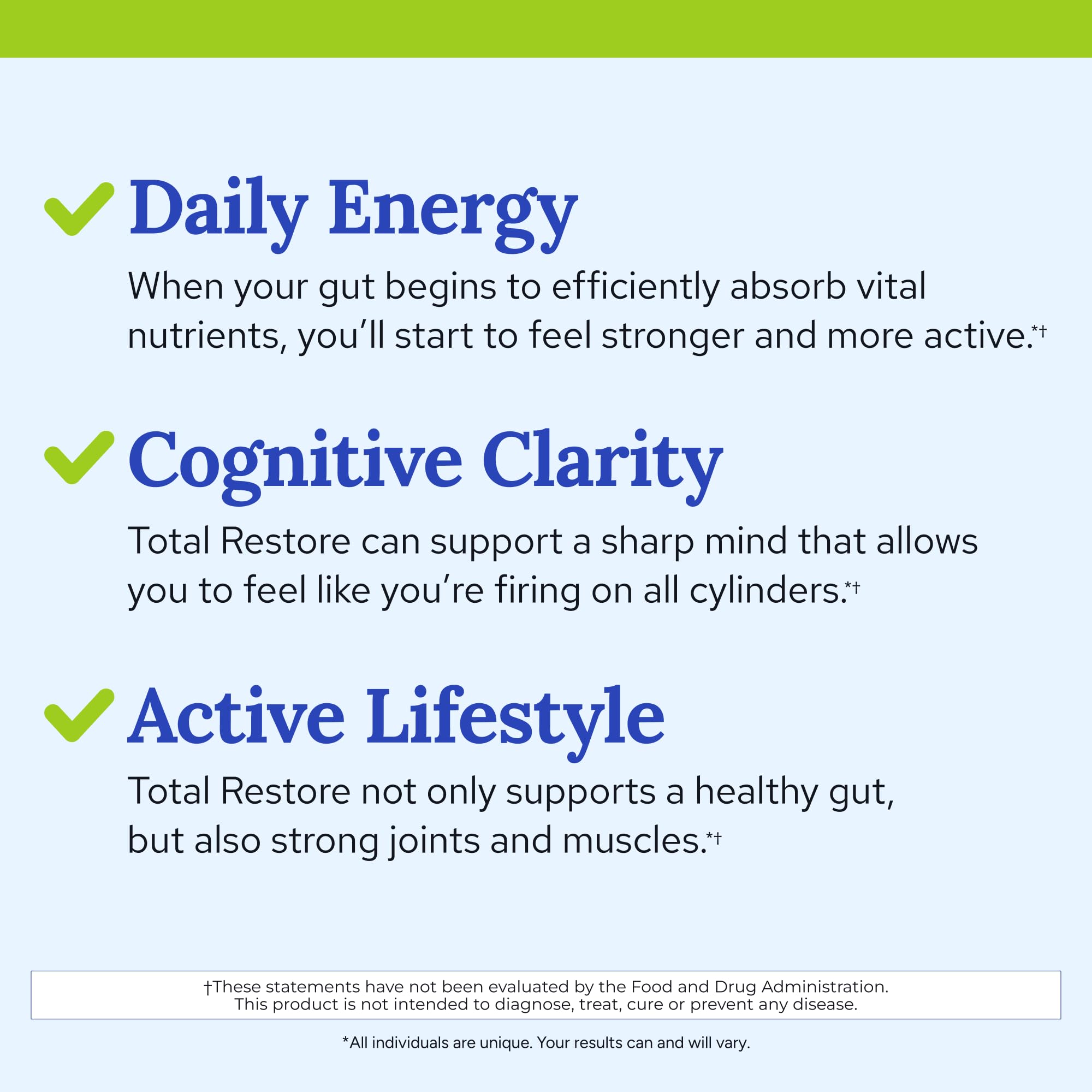 Gundry MD Total Restore — énergie potentielle grâce à une meilleure absorption des nutriments.