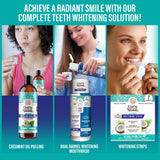 GuruNanda Total Smile Kit : sachets huile pulling cocomint, pratique en déplacement.