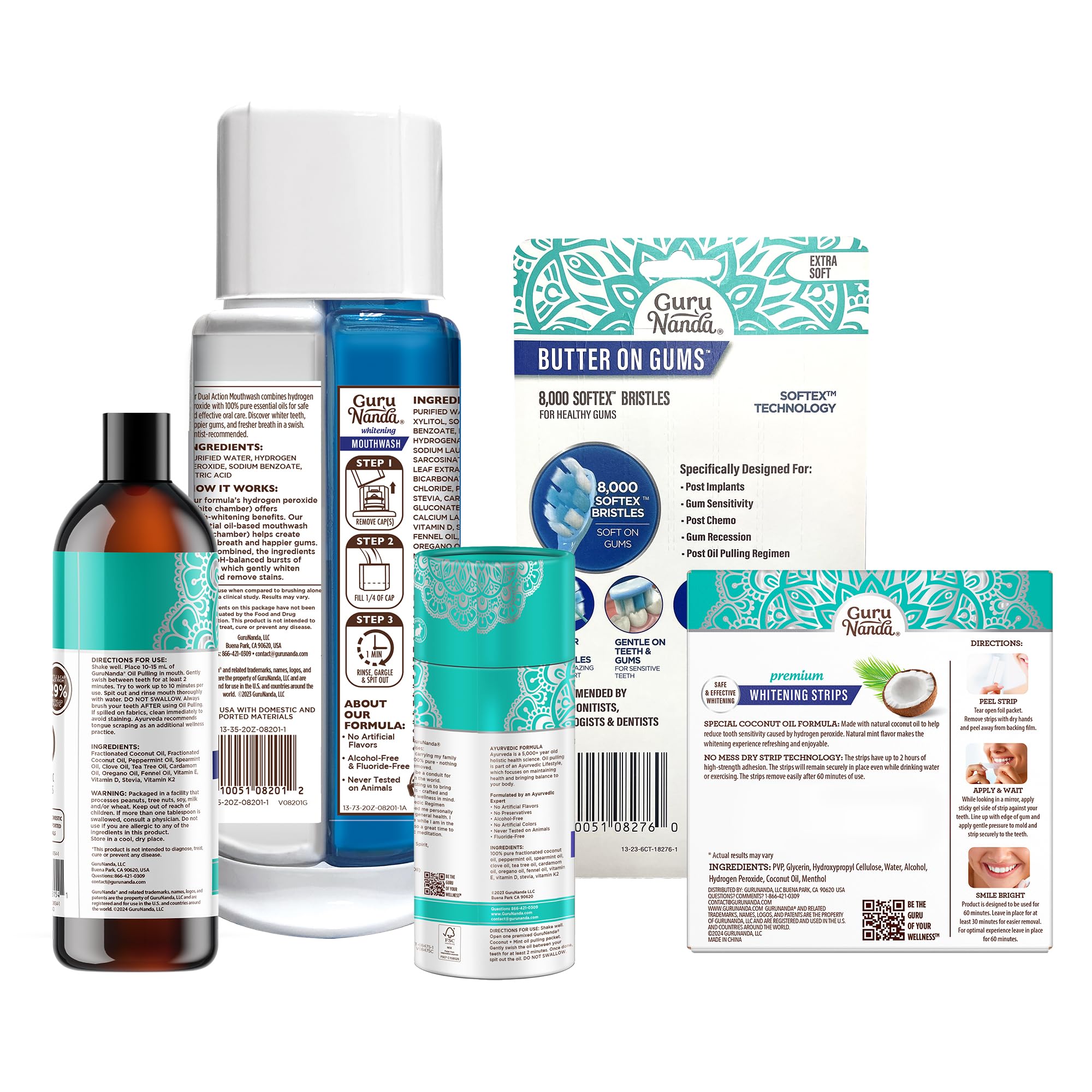 GuruNanda Total Smile Kit : sourire plus éclatant grâce à une routine complète.