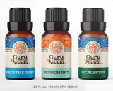 GuruNanda Breathe Eucalyptus – bouteille idéale pour une respiration plus claire et apaisante.