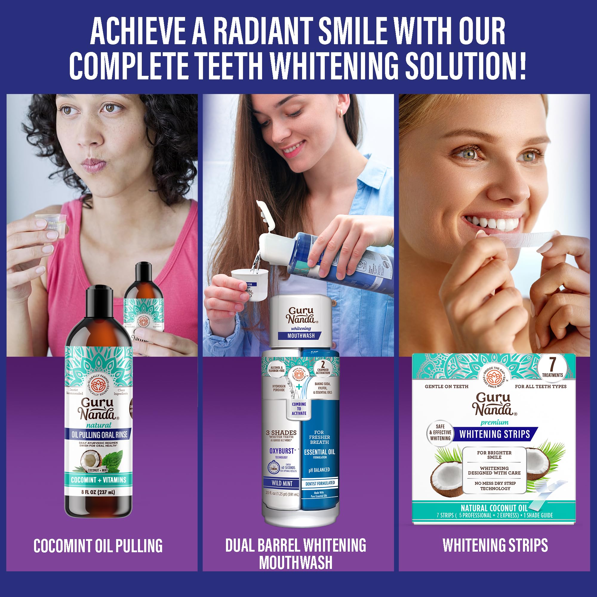 GuruNanda brosse-dents-charbon poils-ultra-doux pour gencives sensibles.