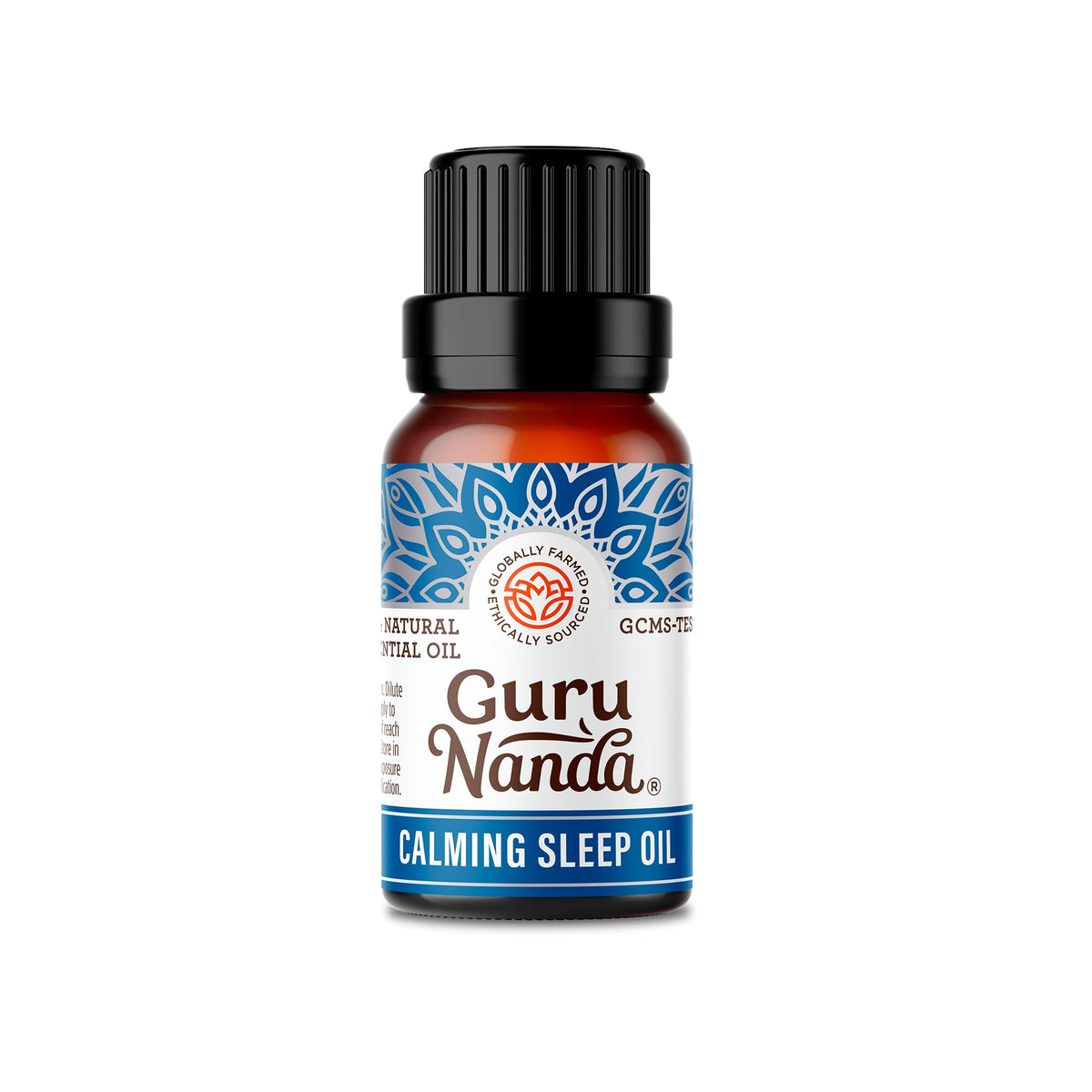 GuruNanda Calming Sleep – bouteille ambrée 0,5 oz pour une atmosphère apaisante