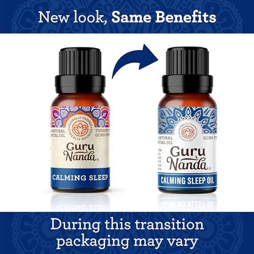 GuruNanda Calming Sleep – gouttes dans une bouteille ambrée pour routine relaxante