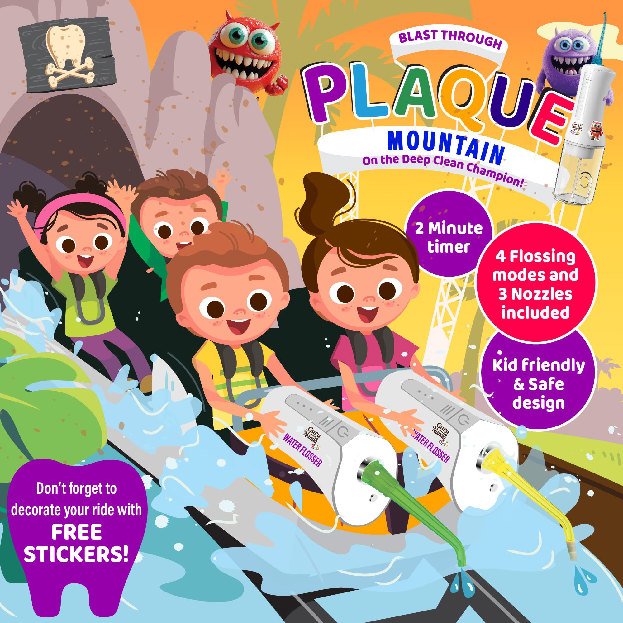 GuruNanda coffret initiation bucco-dentaire, parfait pour l'apprentissage quotidien.