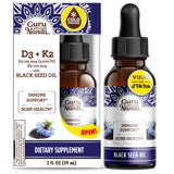 GuruNanda huile de nigelle bouteille: soutien immunitaire potentiel grâce à des antioxydants naturels.