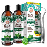 GuruNanda huile-pulling-starter-bouteille-1 - rafraichit l haleine avant le brossage