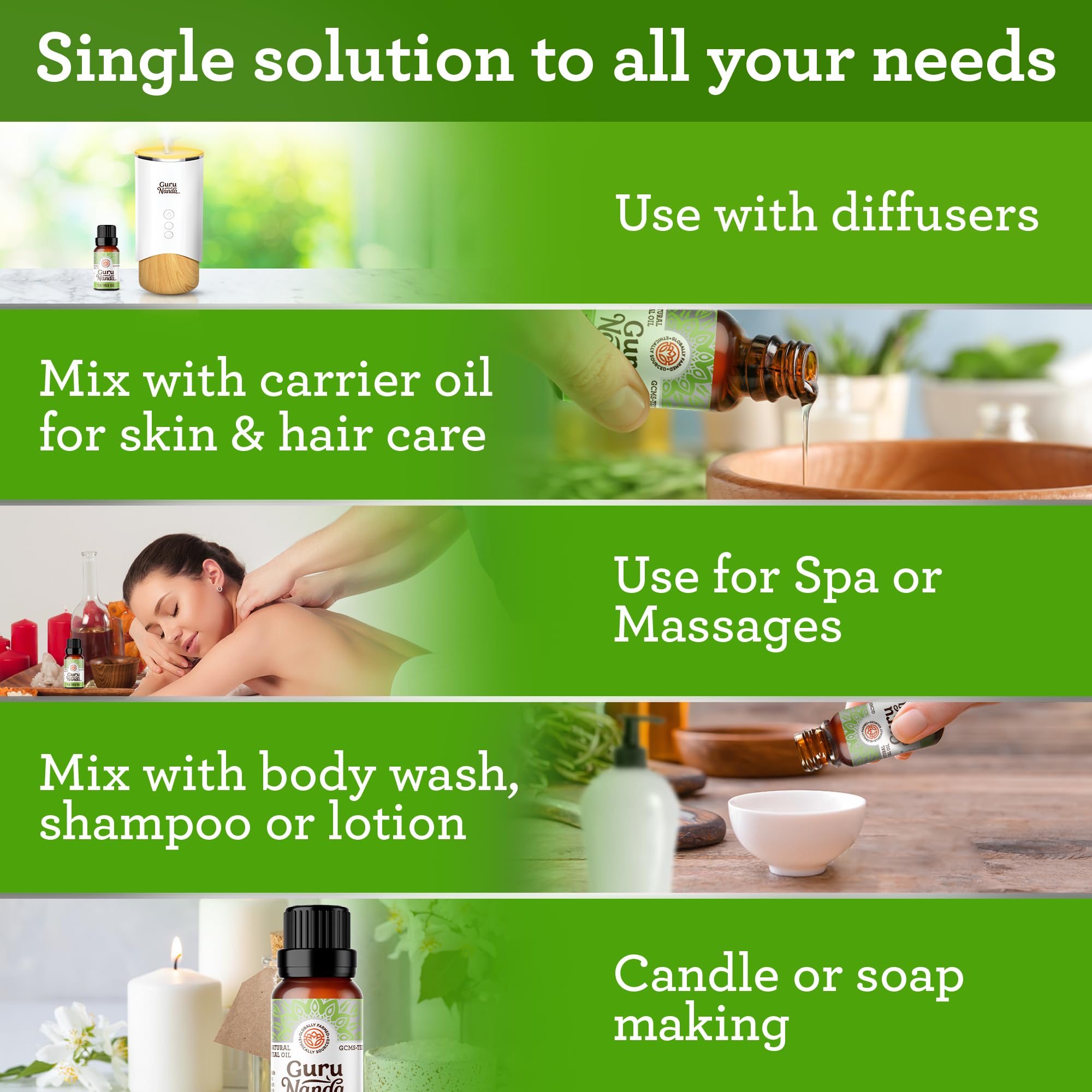 Soin capillaire maison avec Tea Tree et shampoing.