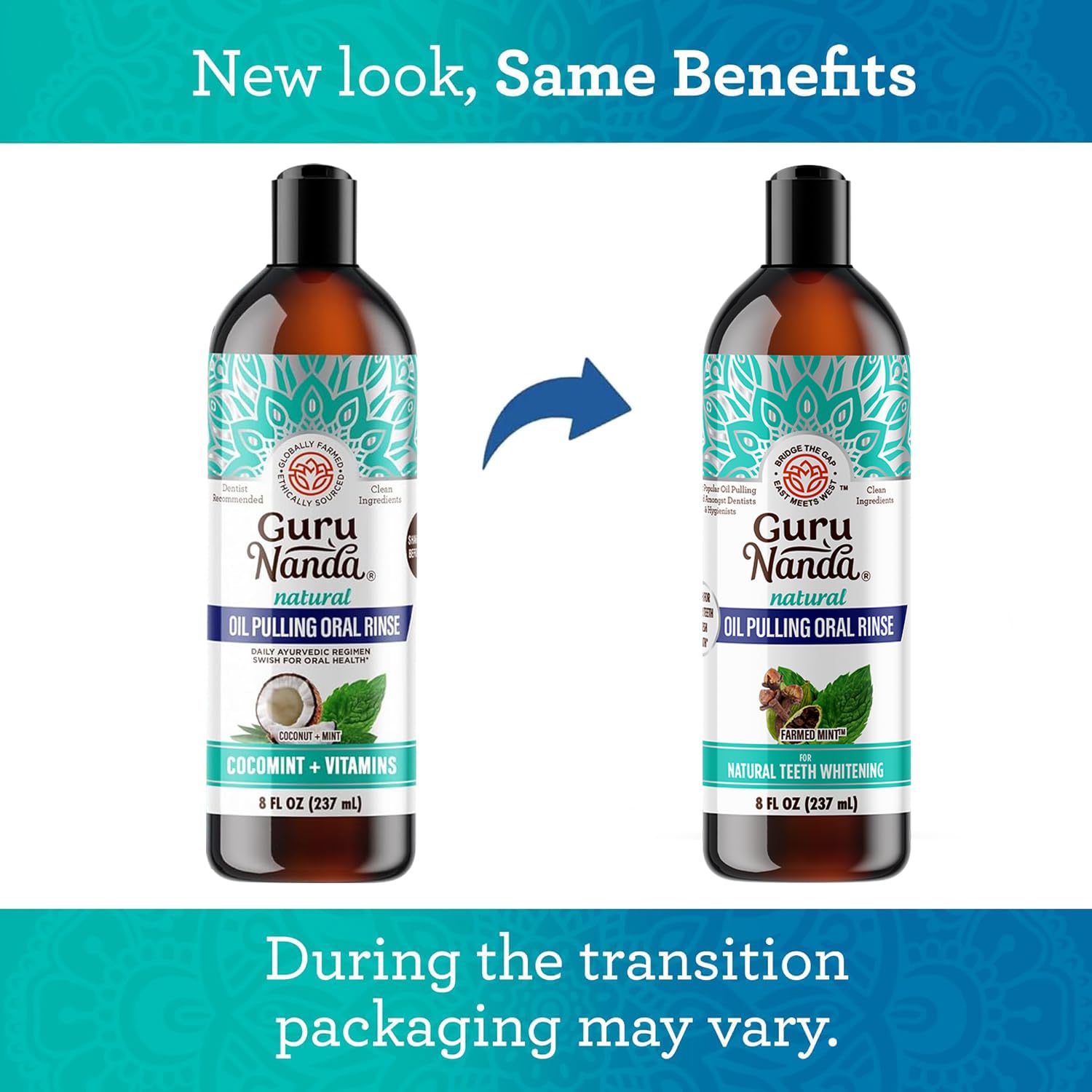 GuruNanda: huiles essentielles arbre à thé et menthe, parfum naturel et revitalisant.