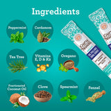 GuruNanda sachets arômes menthe épices: parfum frais et goût agréable après rinçage.